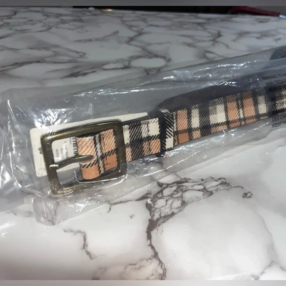 NEW ANTHROPOLOGIE Motif Brown Motif Plaid Belt Anthropologie Brown Belts for Women for sale | eBay main image 4